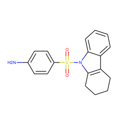 Nc1ccc(S(=O)(=O)n2c3c(c4ccccc42)CCCC3)cc1 ZINC000003949852