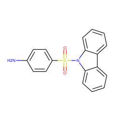 Nc1ccc(S(=O)(=O)n2c3ccccc3c3ccccc32)cc1 ZINC000005741265