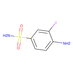 Nc1ccc(S(N)(=O)=O)cc1I ZINC000013442499