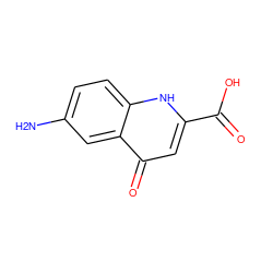 Nc1ccc2[nH]c(C(=O)O)cc(=O)c2c1 ZINC000013603651