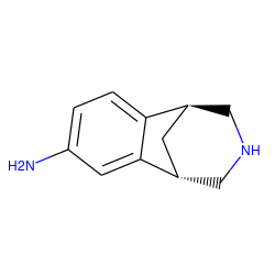 Nc1ccc2c(c1)[C@H]1CNC[C@H]2C1 ZINC000101005077