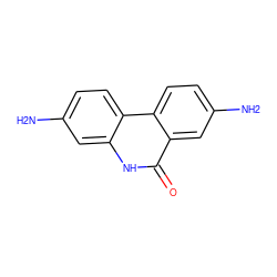 Nc1ccc2c(c1)[nH]c(=O)c1cc(N)ccc12 ZINC000008628580