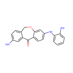 Nc1ccc2c(c1)C(=O)c1ccc(Nc3ccccc3N)cc1OC2 ZINC000103273327