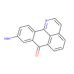 Nc1ccc2c(c1)C(=O)c1cccc3ccnc-2c13 ZINC000028902586