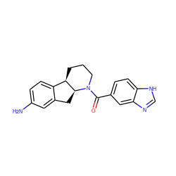 Nc1ccc2c(c1)C[C@H]1[C@@H]2CCCN1C(=O)c1ccc2[nH]cnc2c1 ZINC000117626837