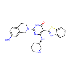 Nc1ccc2c(c1)CN(c1nc(N[C@@H]3CCCNC3)c(-c3nc4ccccc4s3)c(=O)[nH]1)CC2 ZINC001772605205