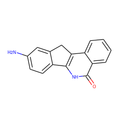 Nc1ccc2c(c1)Cc1c-2[nH]c(=O)c2ccccc12 ZINC000013652899