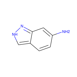 Nc1ccc2c[nH]nc2c1 ZINC000004353646