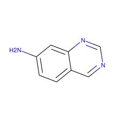 Nc1ccc2cncnc2c1 ZINC000029544518