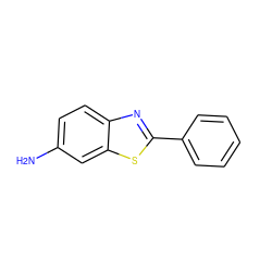 Nc1ccc2nc(-c3ccccc3)sc2c1 ZINC000000361067