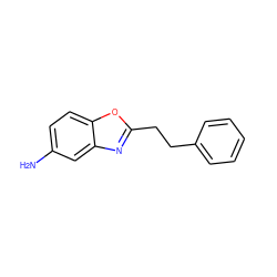 Nc1ccc2oc(CCc3ccccc3)nc2c1 ZINC000000241751