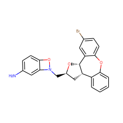 Nc1ccc2on(C[C@@H]3C[C@H]4c5ccccc5Oc5ccc(Br)cc5[C@H]4O3)c2c1 ZINC000028525335