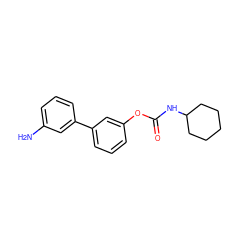 Nc1cccc(-c2cccc(OC(=O)NC3CCCCC3)c2)c1 ZINC000013583469