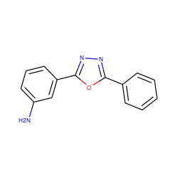 Nc1cccc(-c2nnc(-c3ccccc3)o2)c1 ZINC000000333224