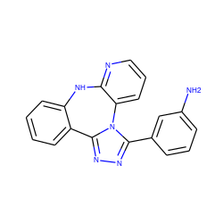Nc1cccc(-c2nnc3n2-c2cccnc2Nc2ccccc2-3)c1 ZINC000096173949