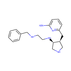 Nc1cccc(C[C@H]2CNC[C@H]2NCCNCc2ccccc2)n1 ZINC000040933254