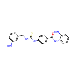 Nc1cccc(CNC(=S)Nc2ccc(C(=O)Nc3ccccc3N)cc2)c1 ZINC001772626808