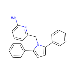 Nc1cccc(Cn2c(-c3ccccc3)ccc2-c2ccccc2)n1 ZINC000035839500