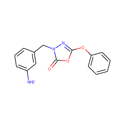 Nc1cccc(Cn2nc(Oc3ccccc3)oc2=O)c1 ZINC000473137233