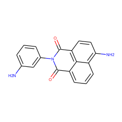 Nc1cccc(N2C(=O)c3cccc4c(N)ccc(c34)C2=O)c1 ZINC000000357808