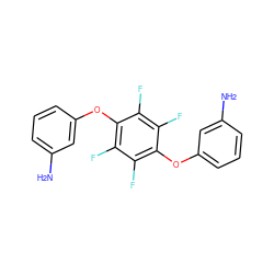 Nc1cccc(Oc2c(F)c(F)c(Oc3cccc(N)c3)c(F)c2F)c1 ZINC000000638427