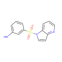 Nc1cccc(S(=O)(=O)n2ccc3ncccc32)c1 ZINC000042922613