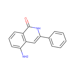 Nc1cccc2c(=O)[nH]c(-c3ccccc3)cc12 ZINC000096282484