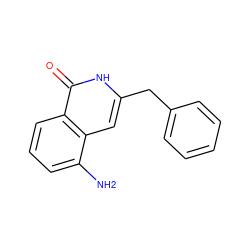 Nc1cccc2c(=O)[nH]c(Cc3ccccc3)cc12 ZINC000096282487