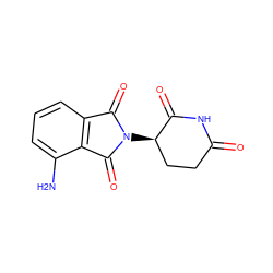 Nc1cccc2c1C(=O)N([C@@H]1CCC(=O)NC1=O)C2=O ZINC000001997125