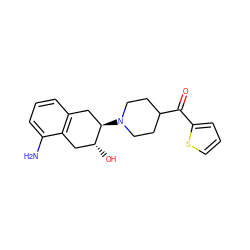 Nc1cccc2c1C[C@@H](O)[C@H](N1CCC(C(=O)c3cccs3)CC1)C2 ZINC000049073114