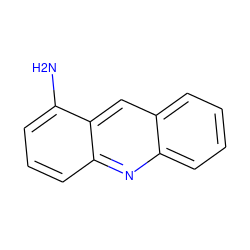 Nc1cccc2nc3ccccc3cc12 ZINC000005011167