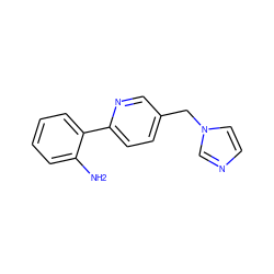 Nc1ccccc1-c1ccc(Cn2ccnc2)cn1 ZINC000084632654