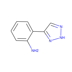 Nc1ccccc1-c1cn[nH]n1 ZINC000095558762