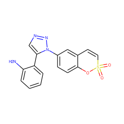 Nc1ccccc1-c1cnnn1-c1ccc2c(c1)C=CS(=O)(=O)O2 ZINC000103241901