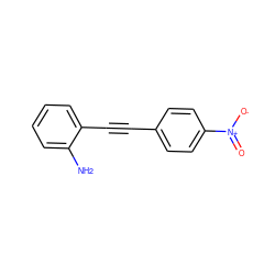 Nc1ccccc1C#Cc1ccc([N+](=O)[O-])cc1 ZINC000000480040