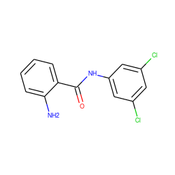 Nc1ccccc1C(=O)Nc1cc(Cl)cc(Cl)c1 ZINC000019675343