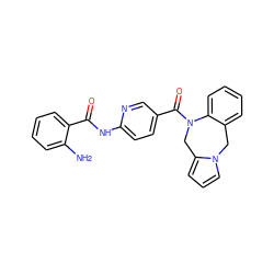 Nc1ccccc1C(=O)Nc1ccc(C(=O)N2Cc3cccn3Cc3ccccc32)cn1 ZINC000029464742