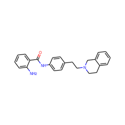 Nc1ccccc1C(=O)Nc1ccc(CCN2CCc3ccccc3C2)cc1 ZINC000029062341