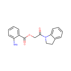 Nc1ccccc1C(=O)OCC(=O)N1CCc2ccccc21 ZINC000000808275