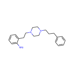 Nc1ccccc1CCN1CCN(CCCc2ccccc2)CC1 ZINC000019365791