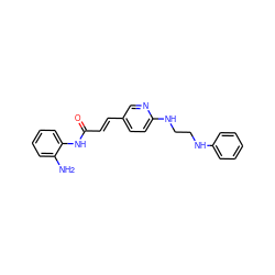 Nc1ccccc1NC(=O)/C=C/c1ccc(NCCNc2ccccc2)nc1 ZINC000036338679