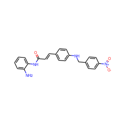 Nc1ccccc1NC(=O)/C=C/c1ccc(NCc2ccc([N+](=O)[O-])cc2)cc1 ZINC000036338676