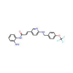 Nc1ccccc1NC(=O)/C=C/c1ccc(NCc2ccc(OC(F)(F)F)cc2)nc1 ZINC000036338691