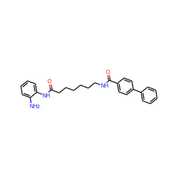 Nc1ccccc1NC(=O)CCCCCCNC(=O)c1ccc(-c2ccccc2)cc1 ZINC000029132992