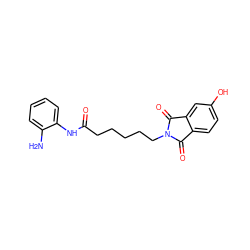 Nc1ccccc1NC(=O)CCCCCN1C(=O)c2ccc(O)cc2C1=O ZINC000013588622