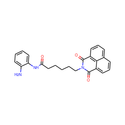 Nc1ccccc1NC(=O)CCCCCN1C(=O)c2cccc3cccc(c23)C1=O ZINC000013588629