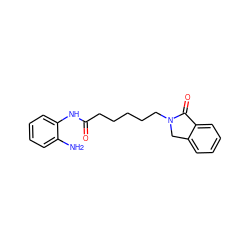 Nc1ccccc1NC(=O)CCCCCN1Cc2ccccc2C1=O ZINC000013588618