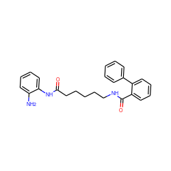 Nc1ccccc1NC(=O)CCCCCNC(=O)c1ccccc1-c1ccccc1 ZINC000117585395