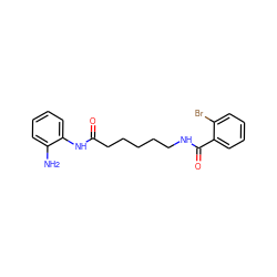 Nc1ccccc1NC(=O)CCCCCNC(=O)c1ccccc1Br ZINC000117587488