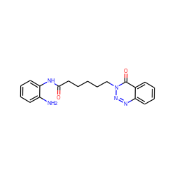 Nc1ccccc1NC(=O)CCCCCn1nnc2ccccc2c1=O ZINC000013588626